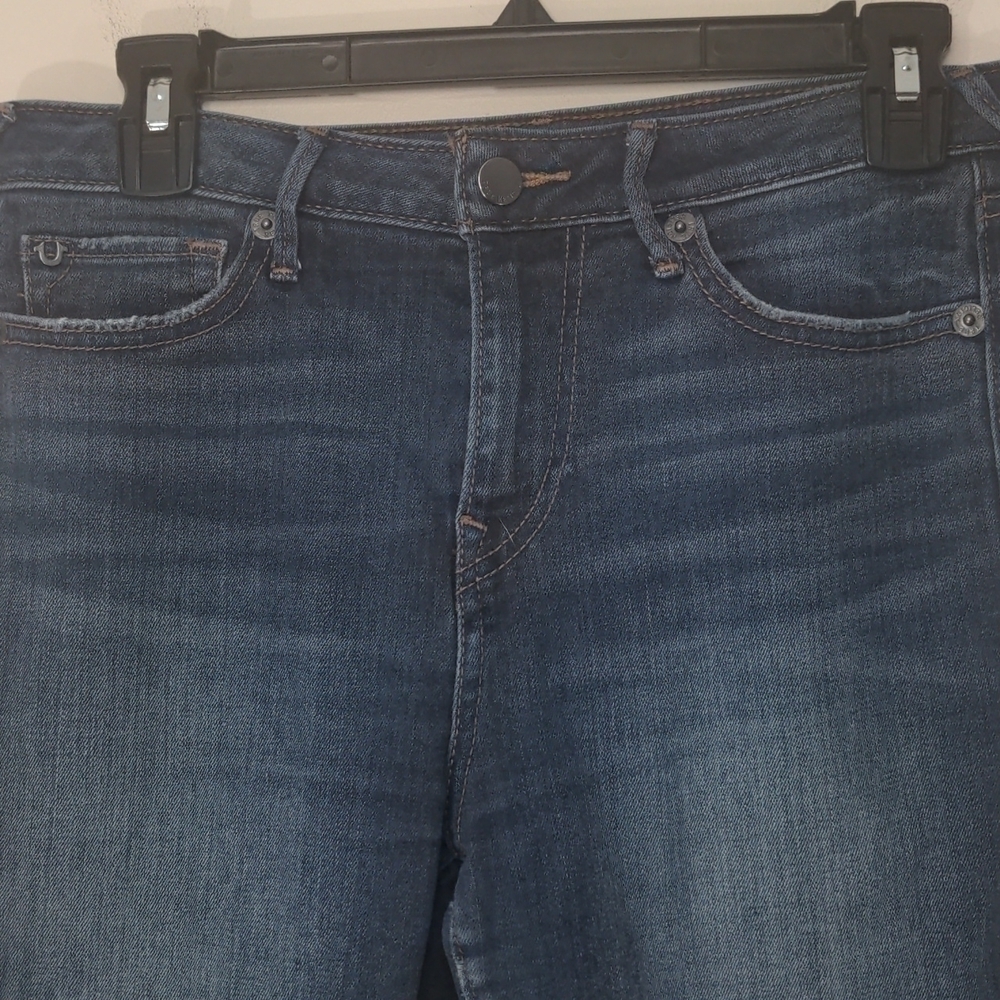 TRUE religion Halle Mid Rise Super Skinny Distressed Jeans 28 - Picture 2 of 9